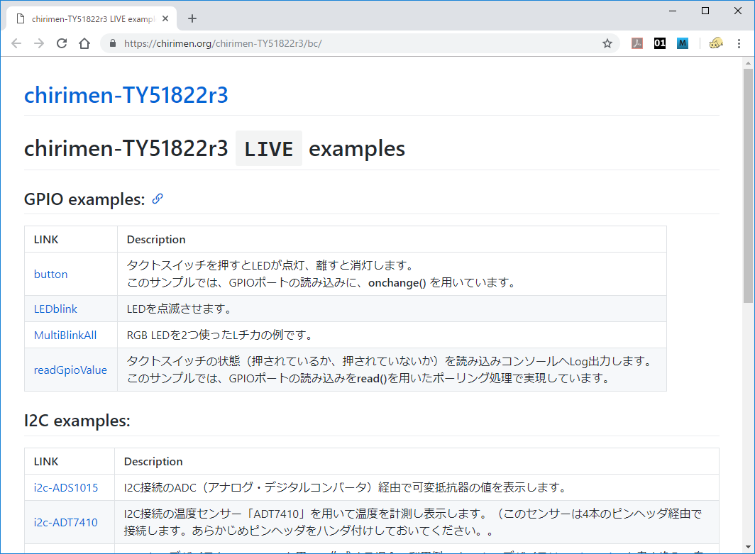 LIVE examples
